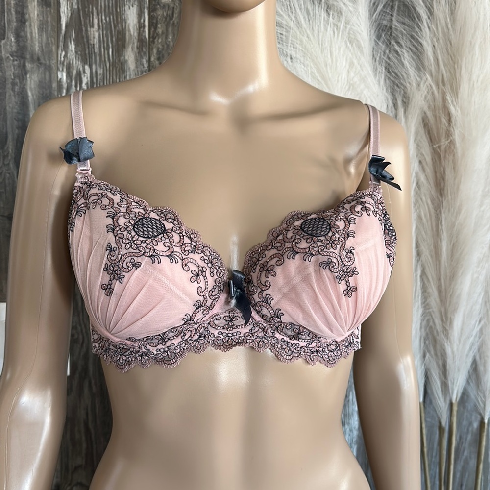 Axami Summer Love Push-Up Balconette Bra Blush Pink TOP 34C EUR 75D
